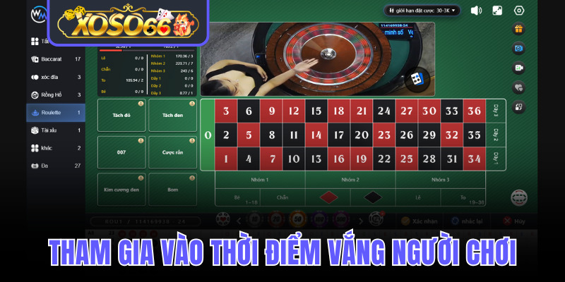 Kinh nghiệm tham gia vào thời điểm vắng người chơi