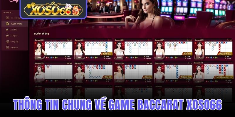 Thông tin chung về game baccarat Xoso66